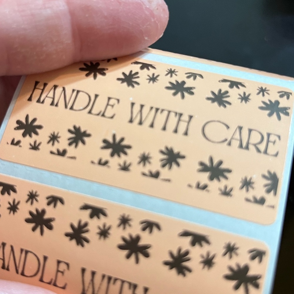 Handle with care shipping stickers  25